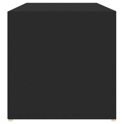 vidaXL Skobenk svart 105x35x35 cm sponplate