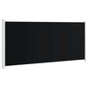 vidaXL Uttrekkbar sidemarkise 220x514 cm svart