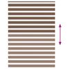 vidaXL Sebragardin brun 155x200 cm stoff bredde 150,9 cm polyester