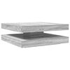 vidaXL Salongbord 360-graders roterbart gr&aring; sonoma 90x90x34,5 cm
