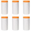 vidaXL St&oslash;vb&aring;nd med limtape 6 pcs Gjennomsiktig 110 x 3300 cm HDPE