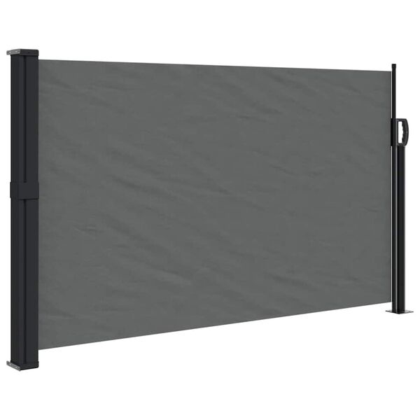 vidaXL Uttrekkbar sidemarkise antrasitt 117x300 cm
