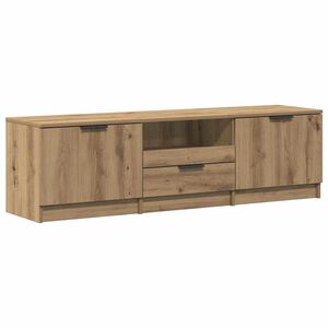 vidaXL TV-skap h&aring;ndverkseik 140x35x40 cm konstruert tre