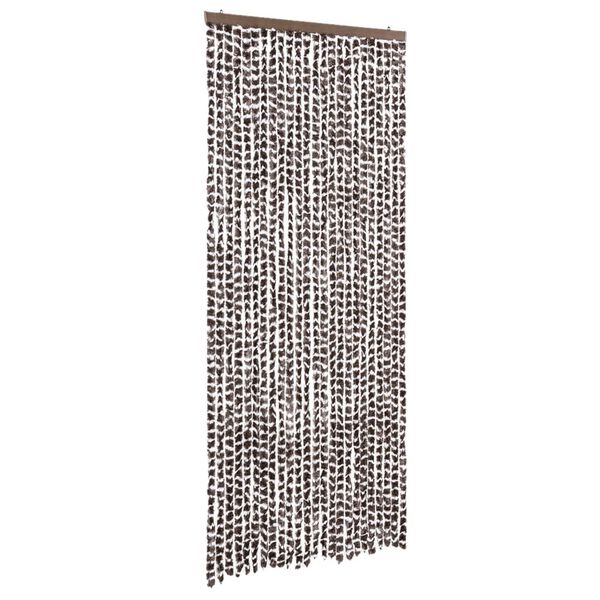 vidaXL Fluegardin brun og hvit 100x200 cm chenille