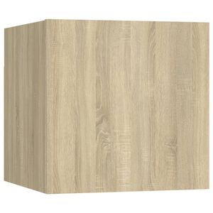 vidaXL Nattbord sonoma eik 30,5x30x30 cm konstruert tre