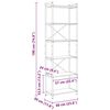 vidaXL Bokhylle Sonoma eik 40 x 30 x 85 cm Konstruert tre