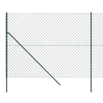 vidaXL Kjedegjerde grønn 2x25 m