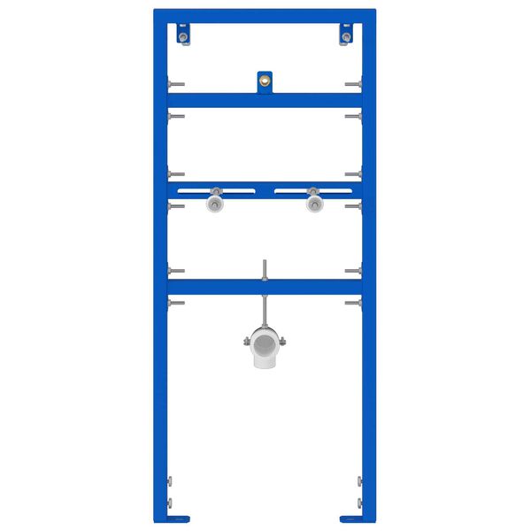 vidaXL Baderoms veggstøtte Blå 50 x 3 x 112 cm Stål med kraftlakk