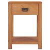 vidaXL Nattbord 35x35x50 cm heltre teak