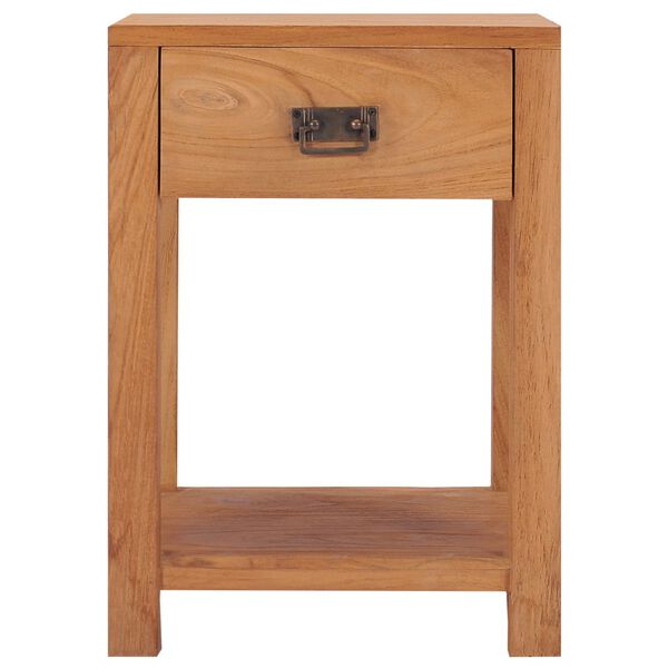 vidaXL Nattbord 35x35x50 cm heltre teak