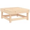 vidaXL Utendørs fotskammel med pute heltre furu