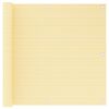 vidaXL Balkongskjerm beige 90x600 cm HDPE