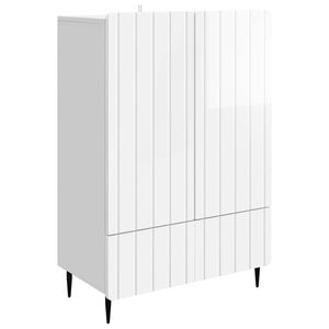vidaXL Serviesskap H&oslash;gglans hvit 66 x 34,5 x 97 cm Konstruert tre