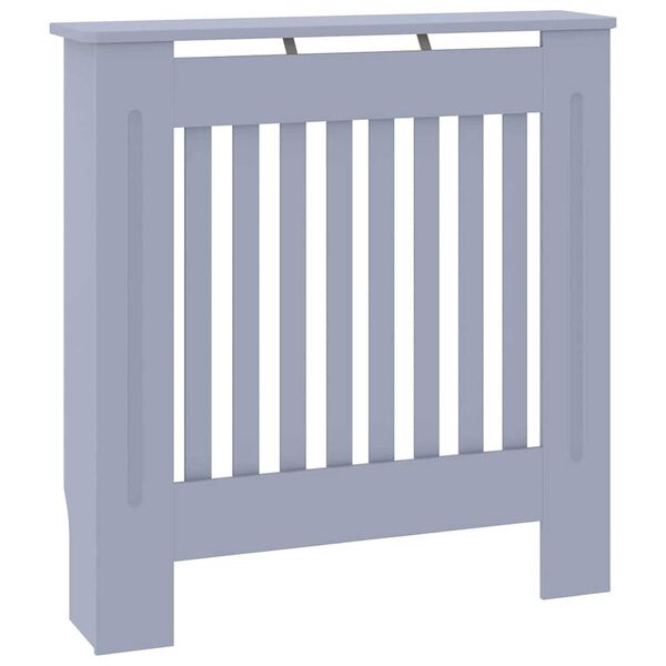 vidaXL Radiator Deksel Grå 78 x 19 x 81,5cm Konstruert tre