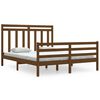 vidaXL Sengeramme honningbrun heltre 160x200 cm