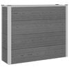 vidaXL H&oslash;ybed Gr&aring; 100 x 30 x 82 cm WPC og Aluminium
