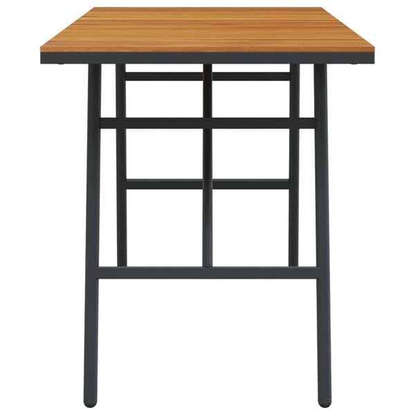 vidaXL Spisebord Brun 110 x 55 x 62 cm Solid akasietre