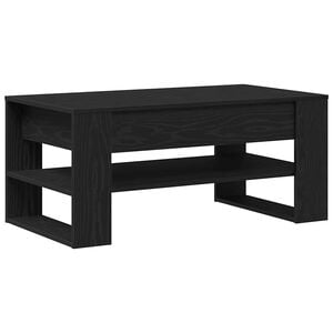 vidaXL Kaffebord Svart Eik 102 x 55 x 45 cm Konstruert tre