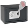 vidaXL Digital safe med fingeravtrykk m&oslash;rkegr&aring; 31x20x20 cm