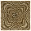 vidaXL Omr&aring;detepper Svart 120 x 120 cm Jute
