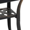 vidaXL Hagebord bronse 53x53x53 cm st&oslash;pt aluminium