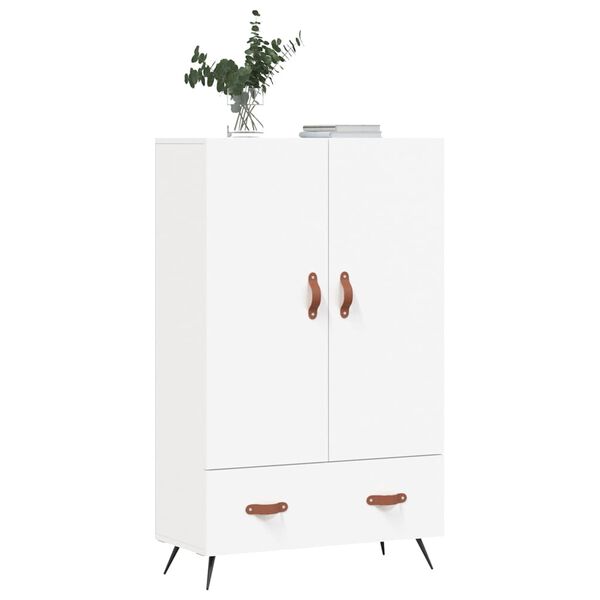 vidaXL Highboard hvit 69,5x31x115 cm konstruert tre