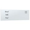 vidaXL Veggmontert magnettavle hvit 80x30 cm herdet glass