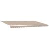 vidaXL Innvendbar Markise Beige 500 &times; 300 cm Stoff og Metall