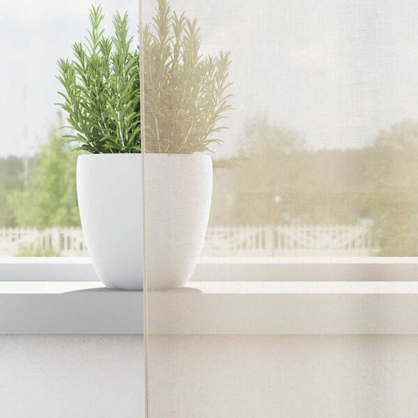 vidaXL Voilegardiner med grommets 2 stk krem 140x245 cm