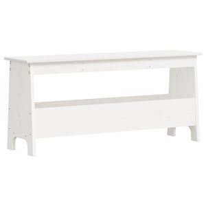 vidaXL Gangbenk hvit 100x28x45 cm heltre furu