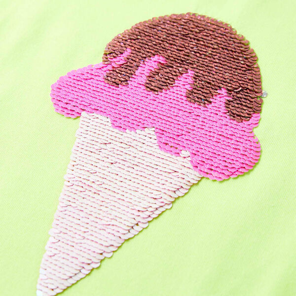 T-skjorte for barn neongul 92