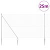 vidaXL Gjerdep&aring;le s&oslash;lv 25 x 1,5 m (16 x 16 mm nett) St&aring;l