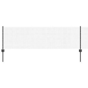 vidaXL Sveiset tr&aring;dgjerde med stolper 25 x 0,6 m PVC-belagt st&aring;l Gr&aring;