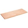 vidaXL Bordplate lysebrun 120x50x(2-4)cm behandlet heltre naturlig
