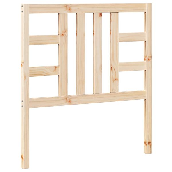 vidaXL Sengegavl 96x4x100 cm heltre furu