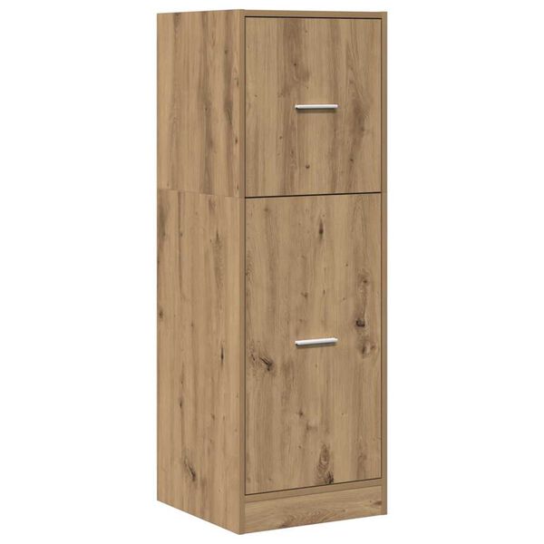 vidaXL Apotekskap artisan eik 40x41x118 cm konstruert tre
