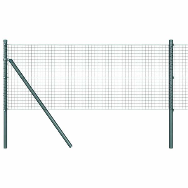 vidaXL Gjerdep&aring;le gr&oslash;nn 25 x 0,8 m (25 x 25 mm netting) St&aring;l og PVC