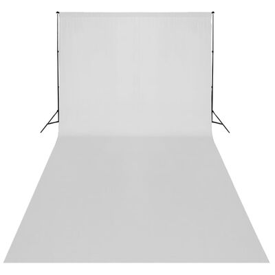 vidaXL Studiosett hvitt bakteppe 600 x 300 cm og lys