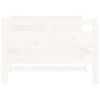 vidaXL Dagseng hvit heltre furu 90x190 cm