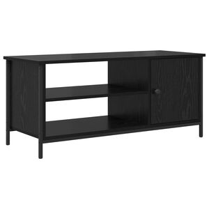 vidaXL TV-skap 100 x 40 x 45 cm Svart Eik Konstruert tre