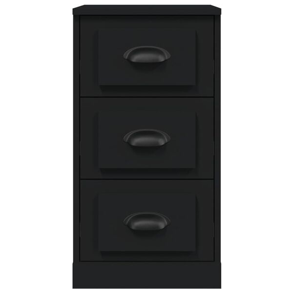 vidaXL Skjenk svart 36x35,5x67,5 cm konstruert tre