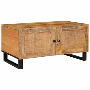 vidaXL Kaffebord Naturlig 80 x 50 x 40 cm Massiv mango tre