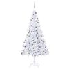 vidaXL Forh&aring;ndsbelyst kunstig juletre med kulesett 210 cm 910 grener