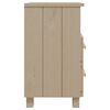 vidaXL Nattbord HAMAR 2 stk honningbrun 40x35x62 cm heltre
