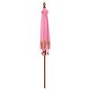 vidaXL Balinesisk Parasol Rosa 215 x 215 x 260 cm