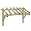 vidaXL Skjermtak 200x100x100 cm heltre furu