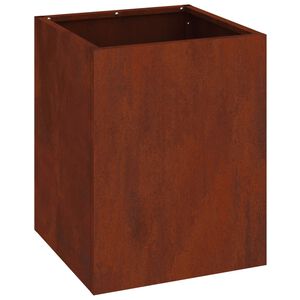 vidaXL Hageblomsterpotte Rusten 32 x 32 x 40 cm Cortenst&aring;l
