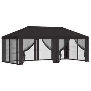 vidaXL Teltduk med sidevegger 6 x 3 m Antrasitt Polyester 190