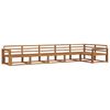 vidaXL Utend&oslash;rs sofa-sett 6 pcs Naturlig Solid akasietre