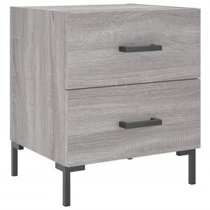 vidaXL Nattbord gr&aring; sonoma 40x35x47,5 cm konstruert tre